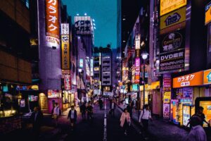 Tokyo nightlife alley