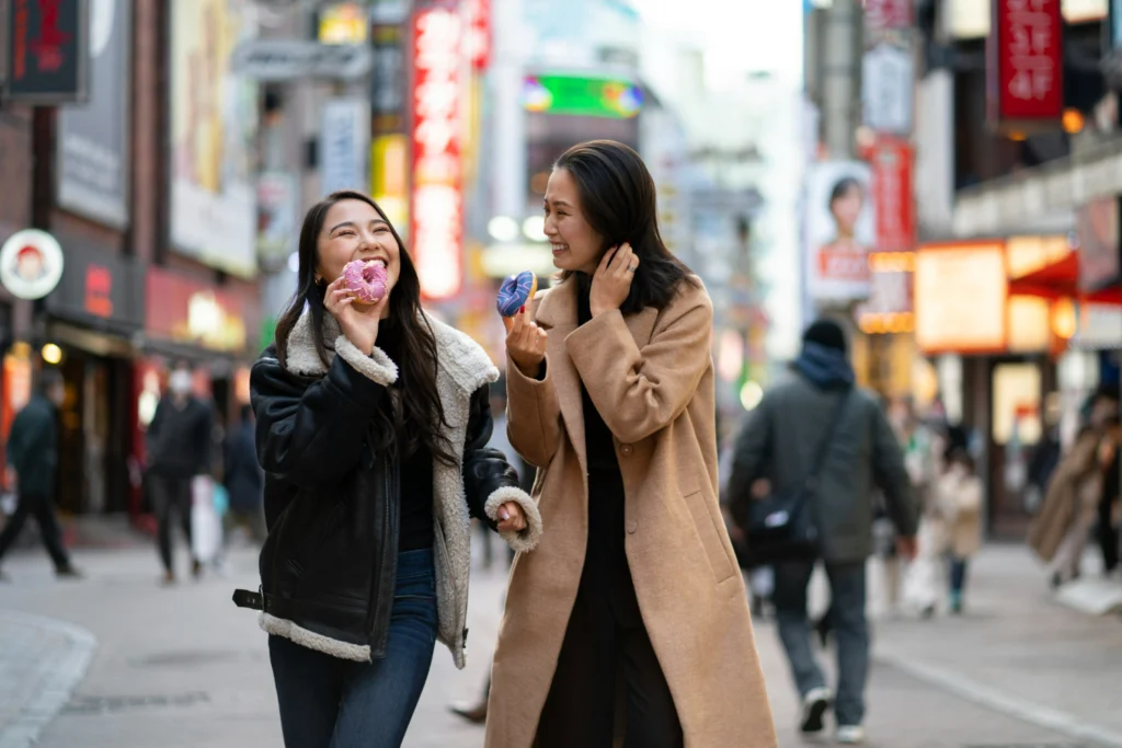 the streets of Tokyo