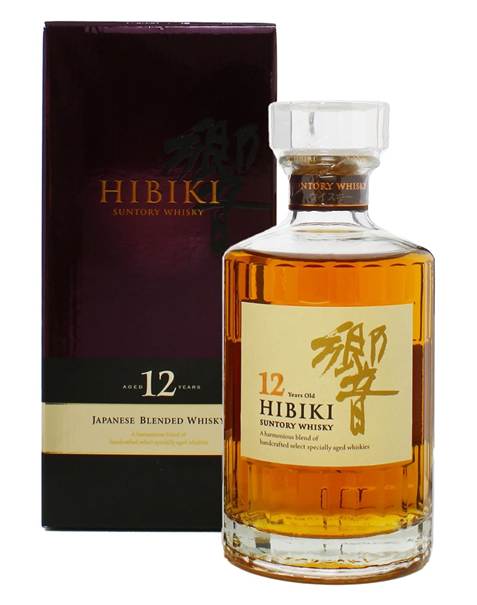 A bottle of Hibiki 12-Year-Old Japanese Blended Whisky