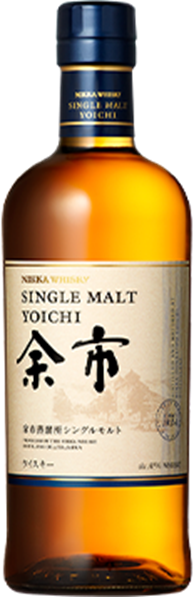 A bottle of Nikka Yoichi Single Malt whisky